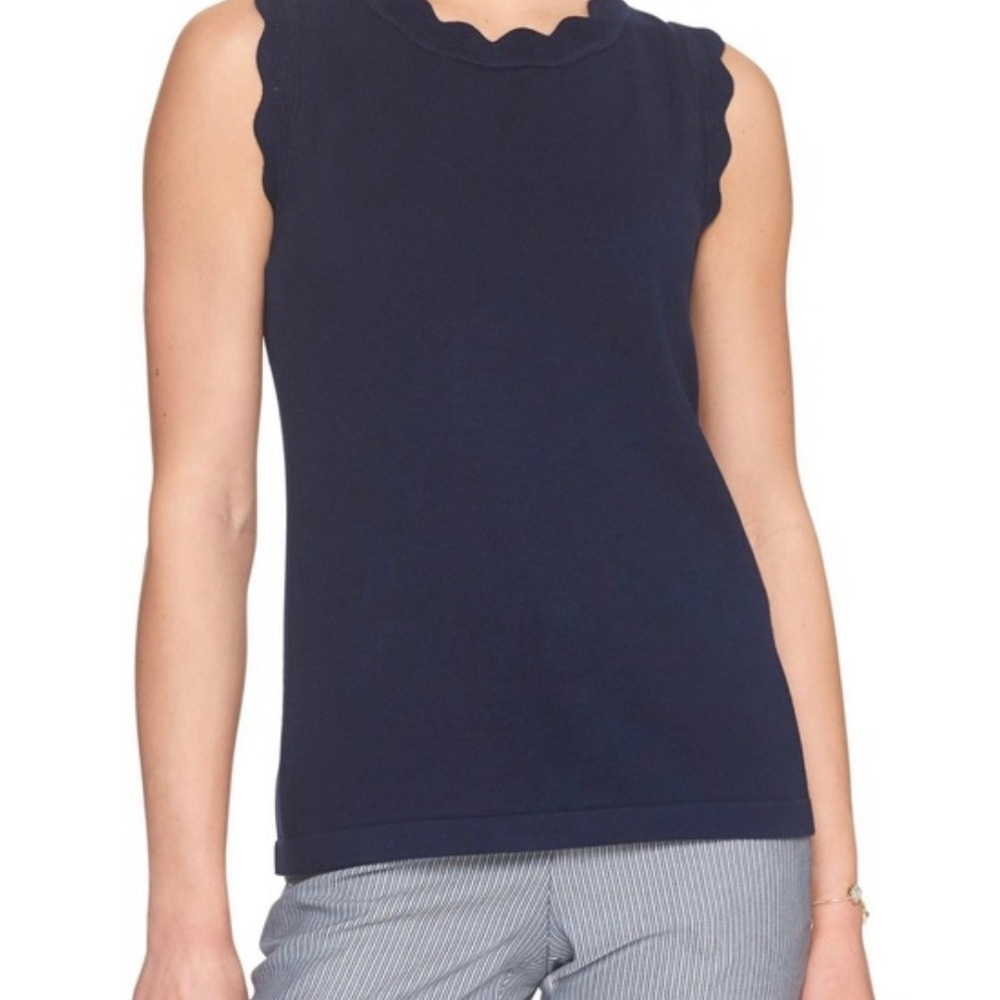 Banana Republic Sleeveless Knit Scalloped Trim - Picture 8 of 8
